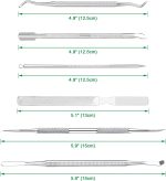 6-Pack Ingrown Toenail File and Lifters, Professional Surgical Stainless Steel Ingrown Toenail Removal Tool Kit, Manicure Treatment Pedicure Under Nail Cleaner Correction Polish Pain - Image 2